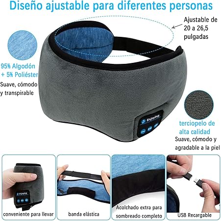 HUMAN STORE™ Antifaz para dormir con bluetooth